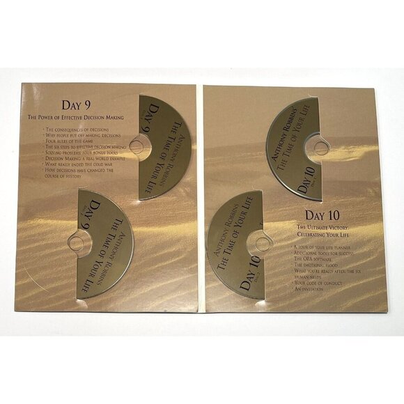 Anthony Robbins The Time of Your Life 16 CDs Workbook VHS Summary Cards COMPLETE - Picture 12 of 13